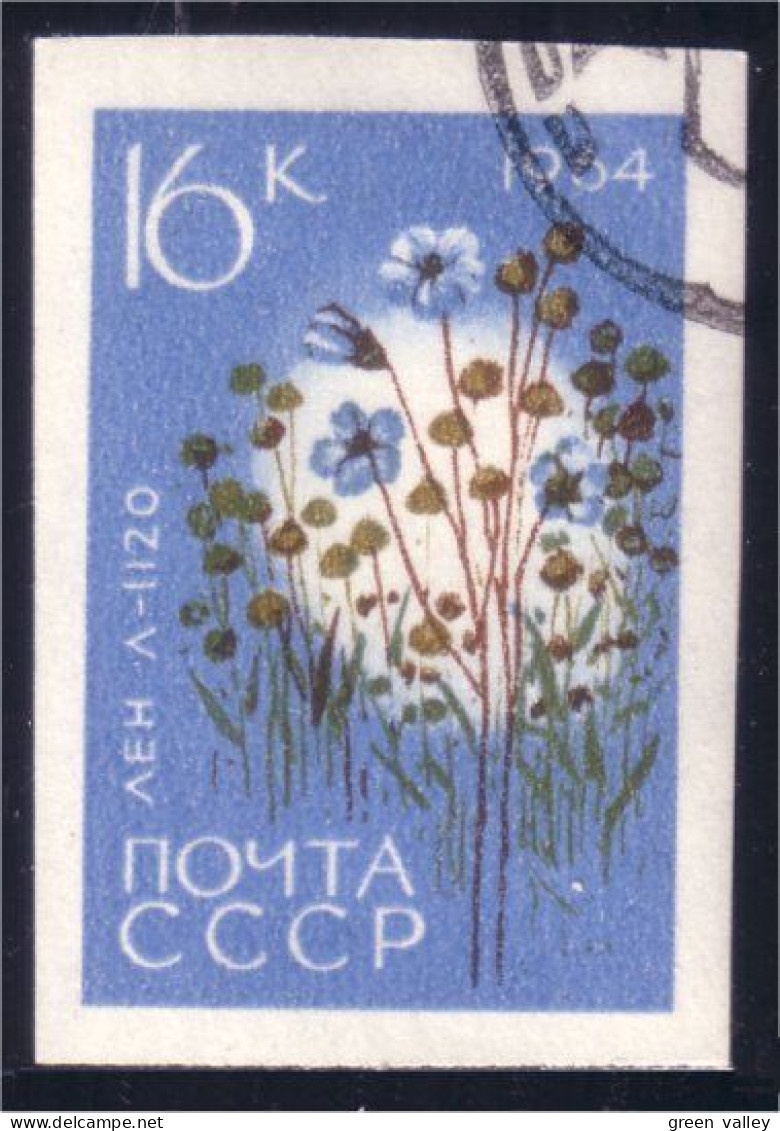 773 Russie Flax Lin Imperforate Non Dentelé (RUK-514) - Alimentation