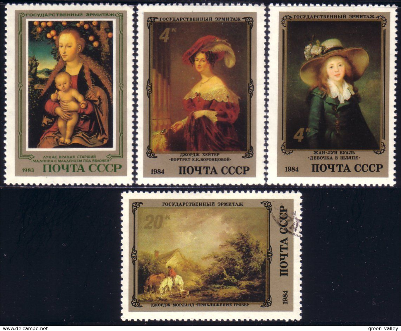 773 Russie Tableaux Paintings English Artists Anglais 1984 (RUK-482) - Gebraucht