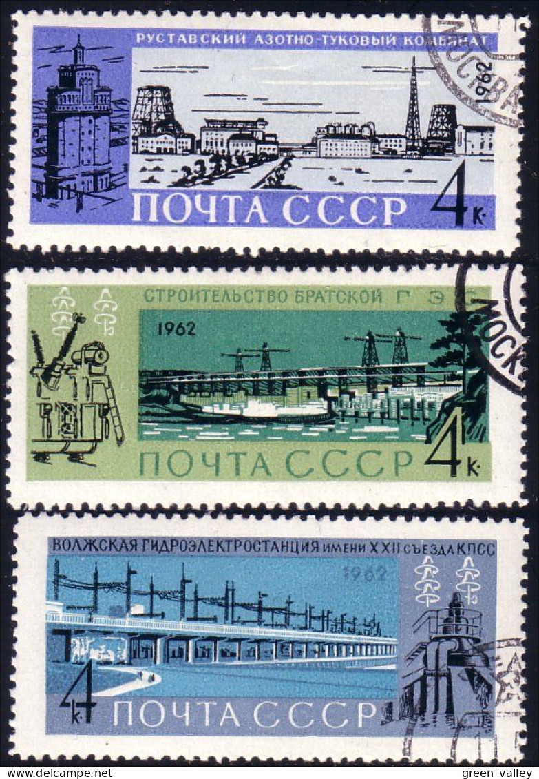 773 Russie 1962 Hydroelectricity Dam Barrage Fertilizer Engrais (RUK-408) - Sonstige & Ohne Zuordnung