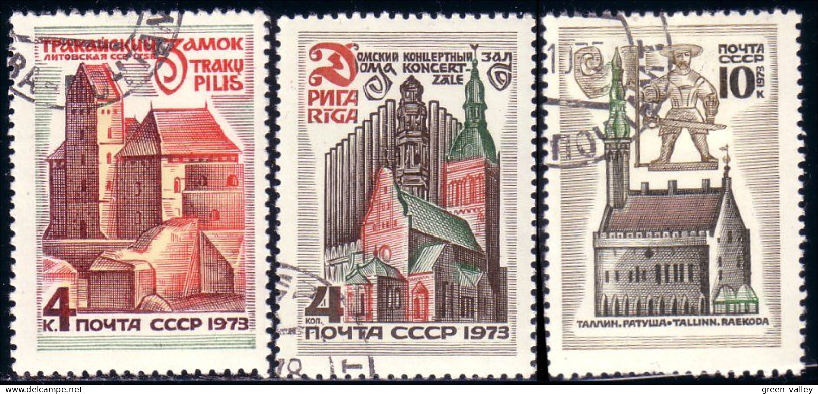 773 Russie Orgues D'église Organ Pipes Church Castle 1973 (RUK-456) - Oblitérés