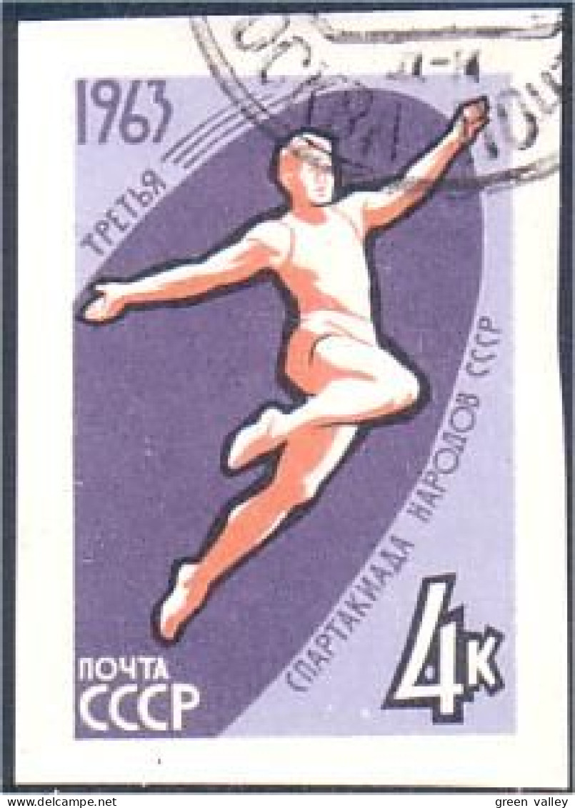 773 Russie Men Gymnast Non Dentelé Imperforate Stamp 1963 (RUK-364) - Gymnastik