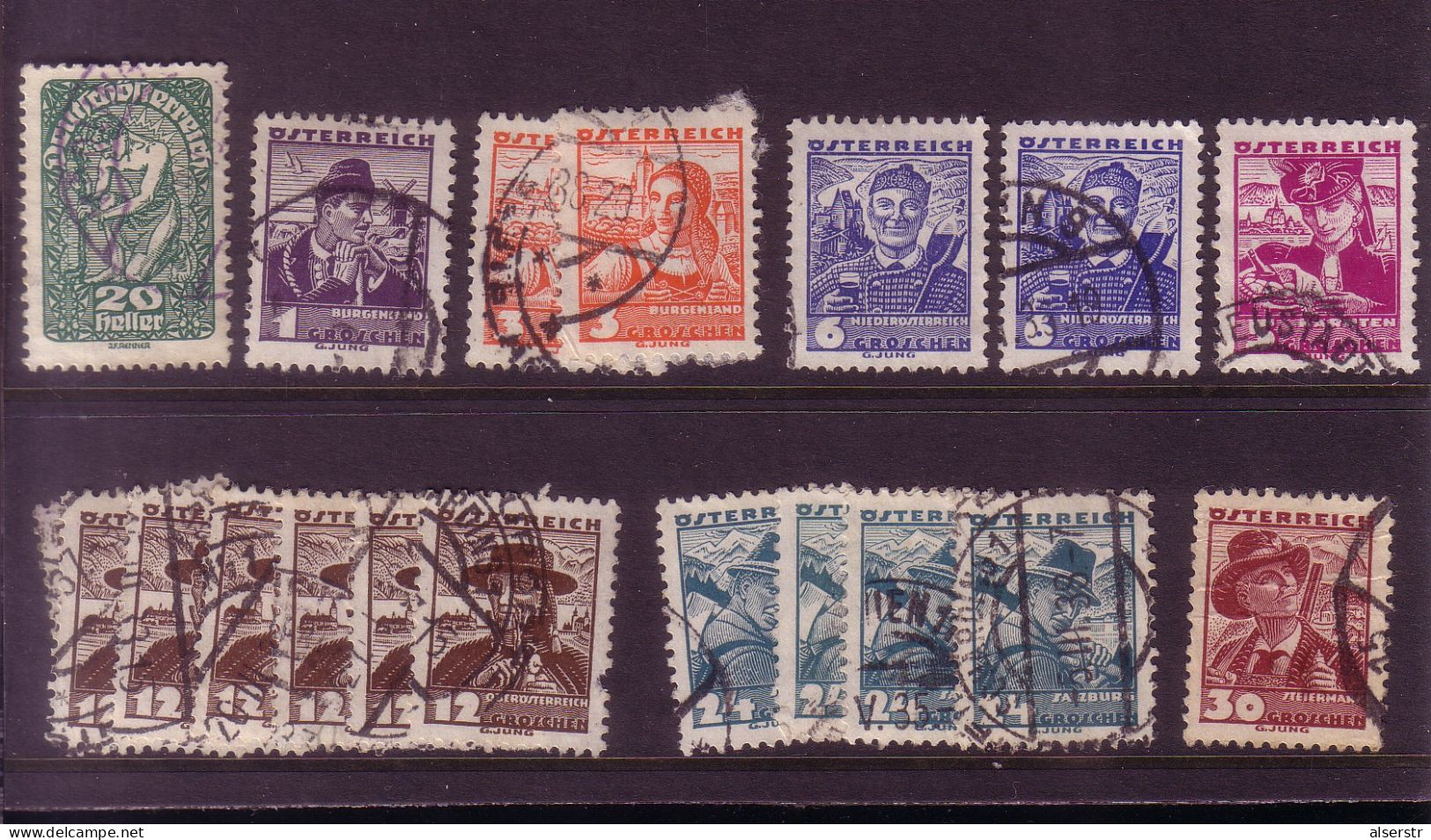 Austria 1st Republic Lot - Mezclas (max 999 Sellos)