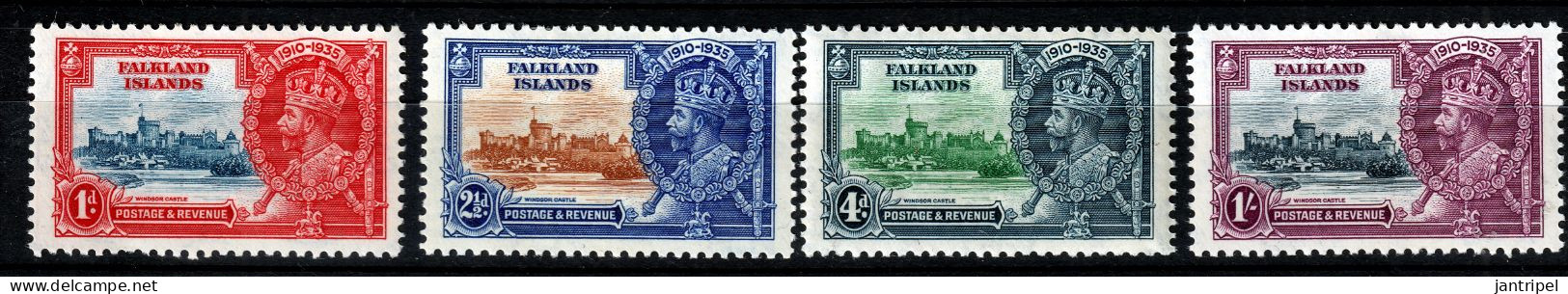 FALKLAND ISLANDS 1935 SILVER JUBILEE SET MH SMALL HINGEREST - Autres & Non Classés