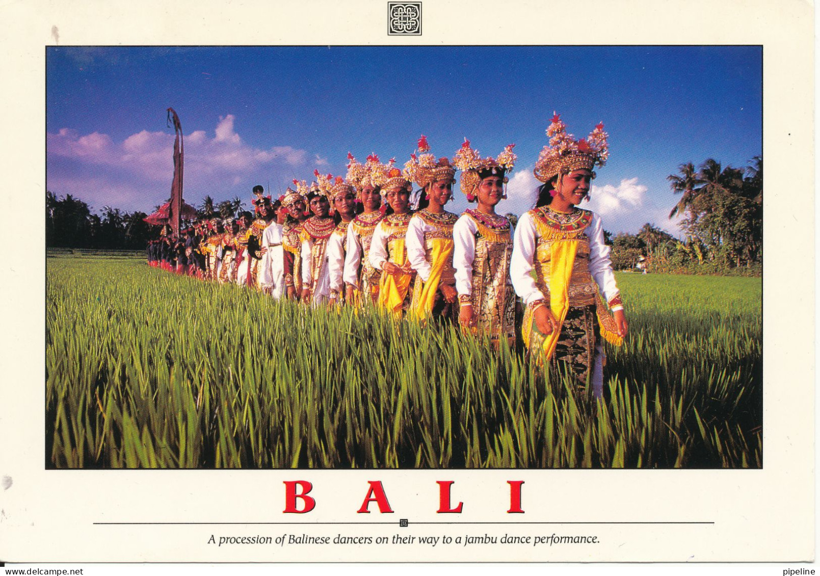 Indonesia Postcard Sent To Denmark 15-9-1993 (Bali Balinese Dancers) - Indonesië