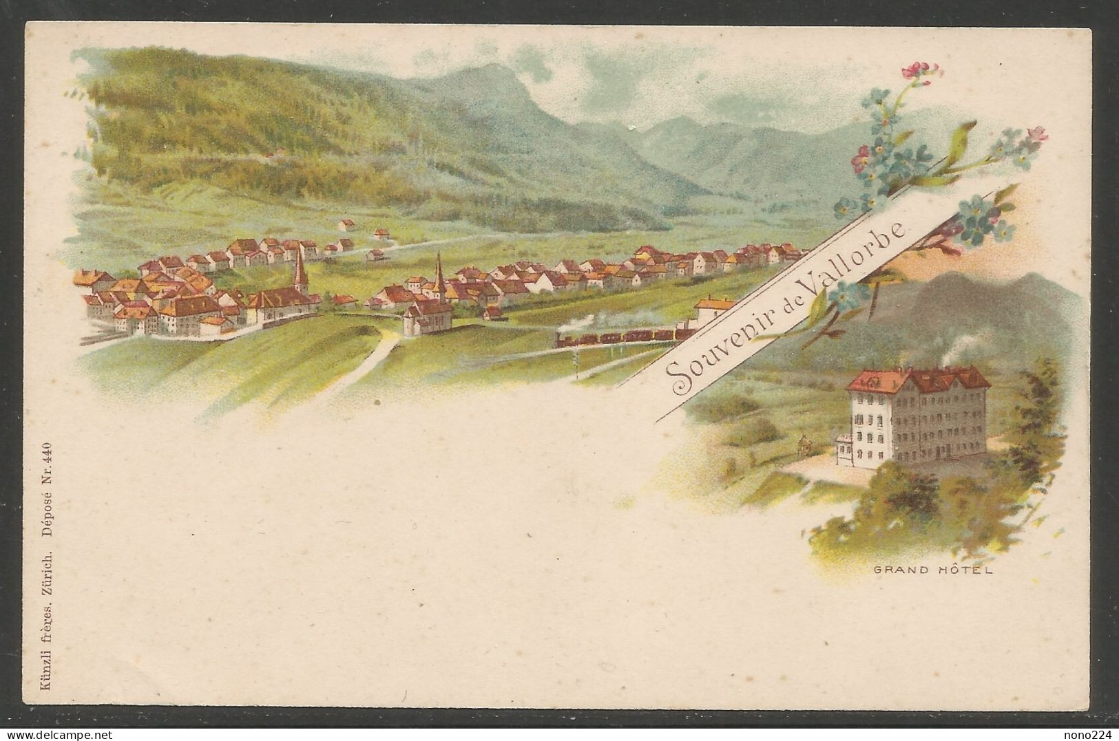 Carte P ( Souvenir De Vallorbe / Grand Hôtel ) - Vallorbe