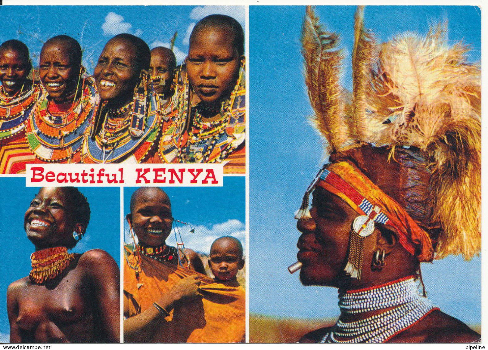 Kenya Postcard Sent To Denmark 23-3-1992 (Beautiful Kenya) - Namibie