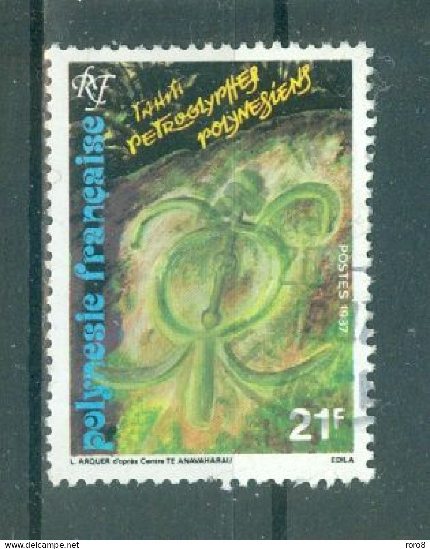 POLYNESIE - N°281 Oblitéré.  - Pétroglyphes Polynésiens. - Used Stamps