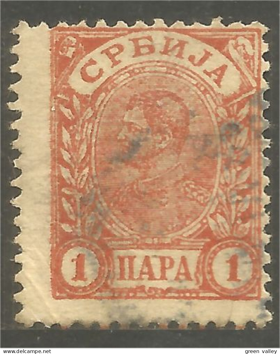 798 Serbie 1894 Roi King Alexandre Obrenovich V 1p Red Brown Rouge Brun (SER-15a) - Serbia