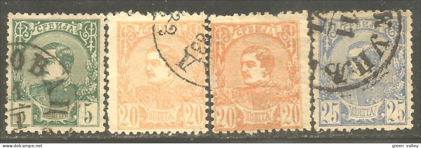 798 Serbie 1880 Roi King Milan (SER-10) - Serbie