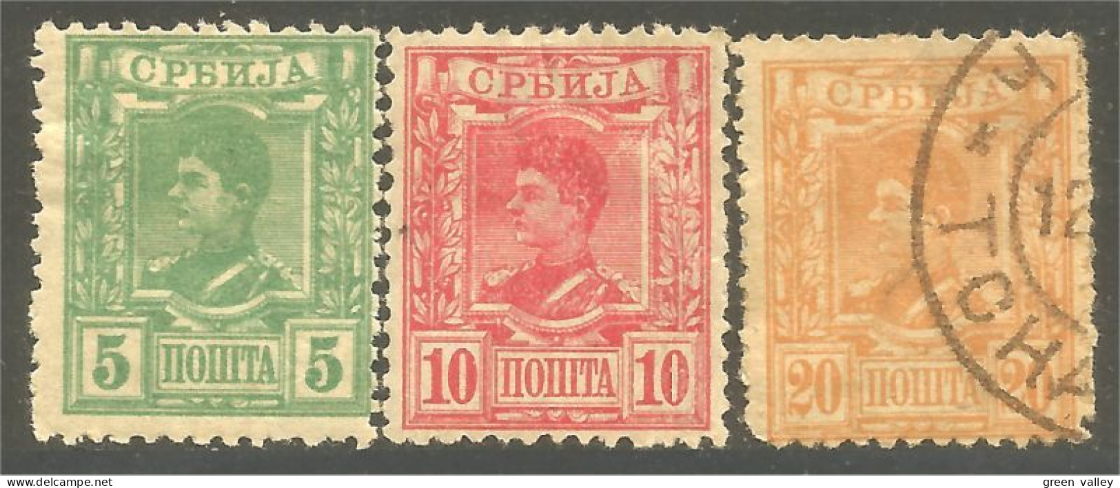 798 Serbie 1890 Roi King Alexandre Obrenovich V *-*-o (SER-11) - Serbia