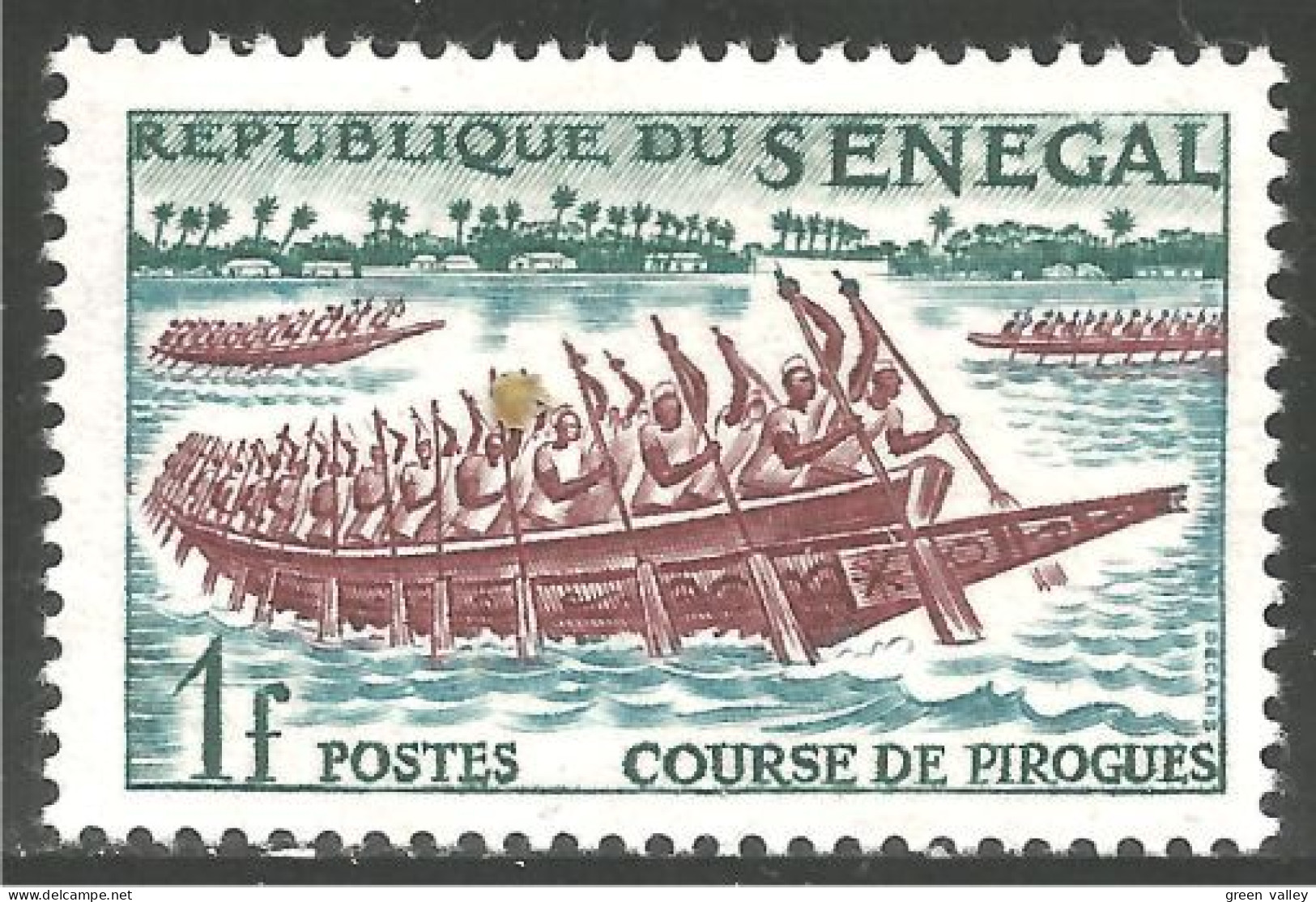 796 Senegal Course Bateau Boat Ship Race Schiffe Barco Barca MH * Neuf (SEN-13) - Bateaux