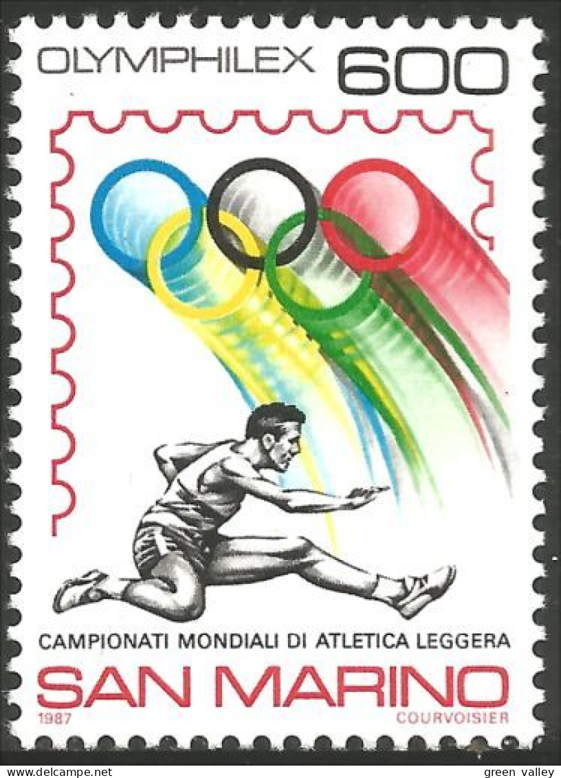 786 San Marino Olymphilex 87 Exposition Philatelique Exhibition MNH ** Neuf SC (SAN-95) - Philatelic Exhibitions