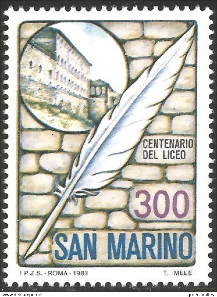 786 San Marino Centennaire Lycée Secondary School Centenary MNH ** Neuf SC (SAN-85) - Ungebraucht