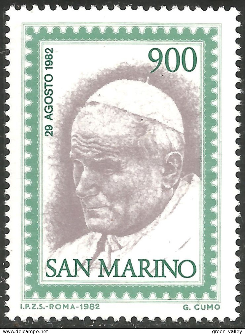 786 San Marino Pape Jean-Paul TT Pope John-Paul II MNH ** Neuf SC (SAN-82) - Päpste