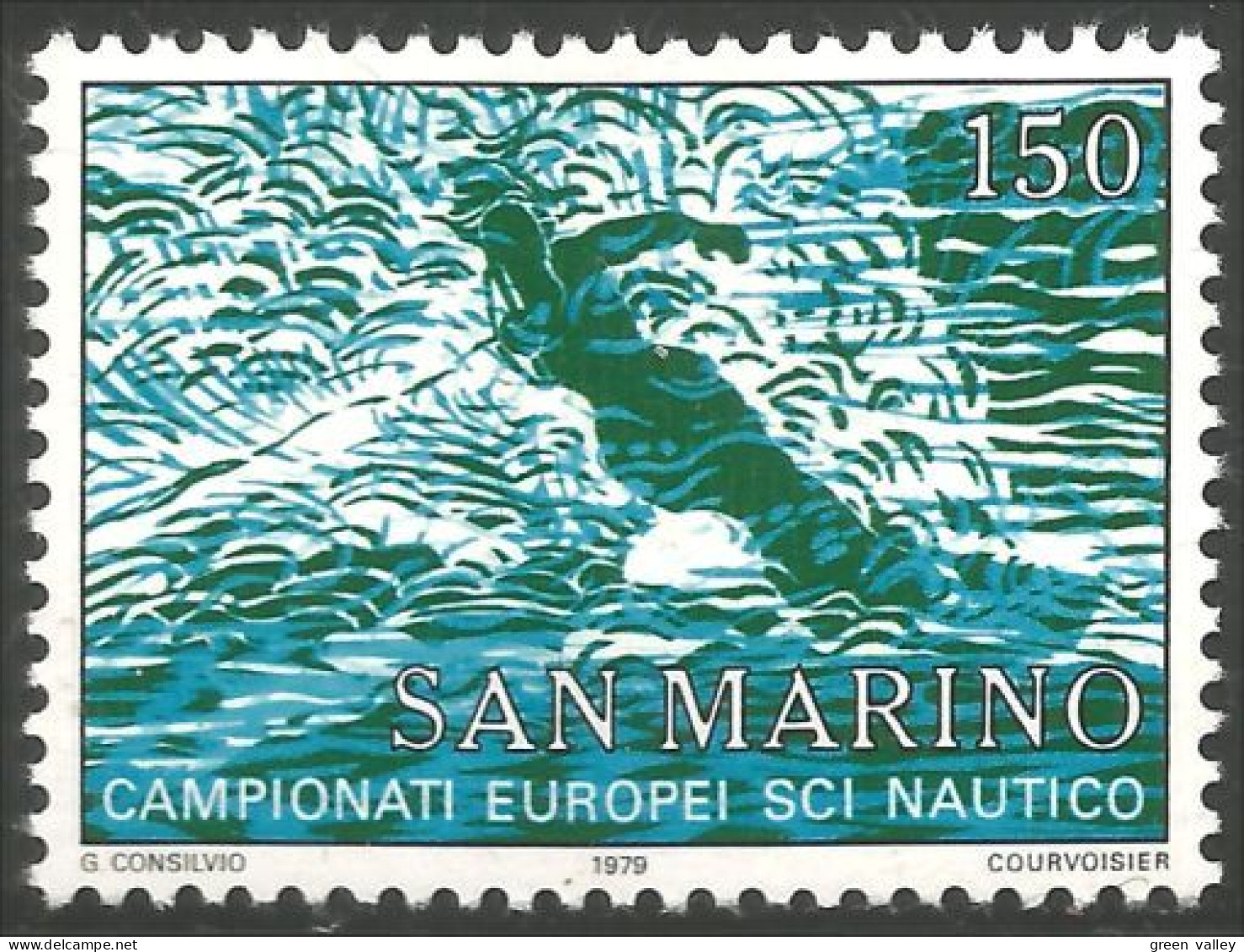 786 San Marino Waterskiing Ski Nautique MNH ** Neuf SC (SAN-71a) - Ungebraucht