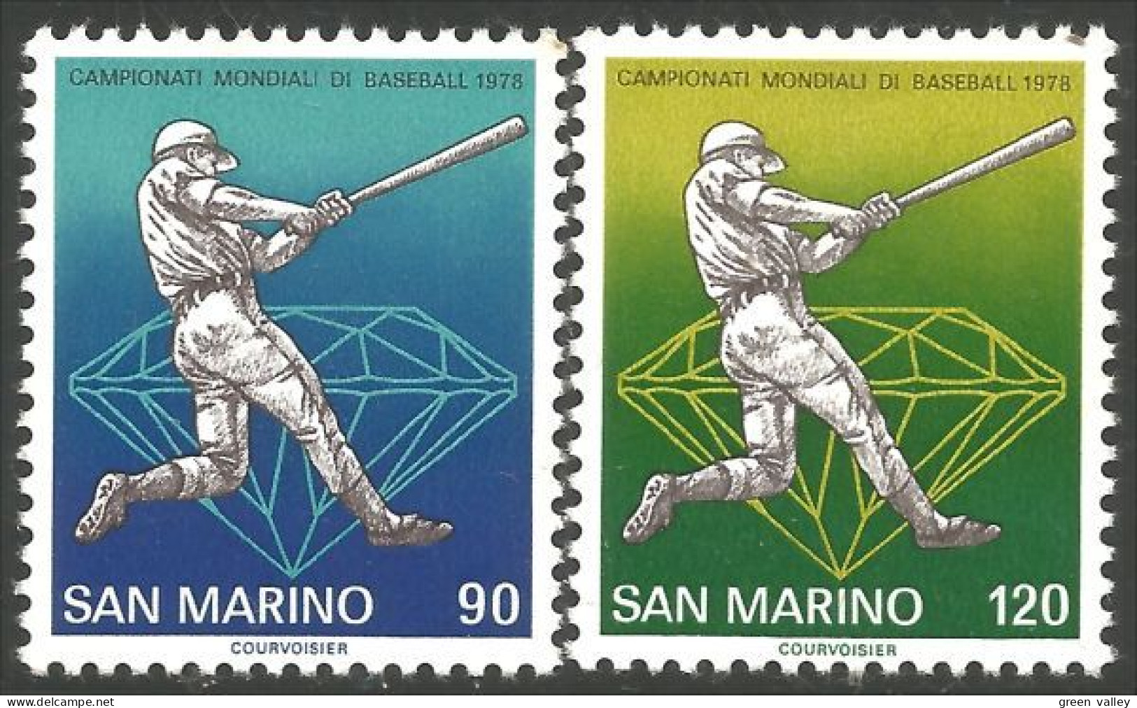 786 San Marino Baseball Base Ball MNH ** Neuf SC (SAN-64a) - Béisbol