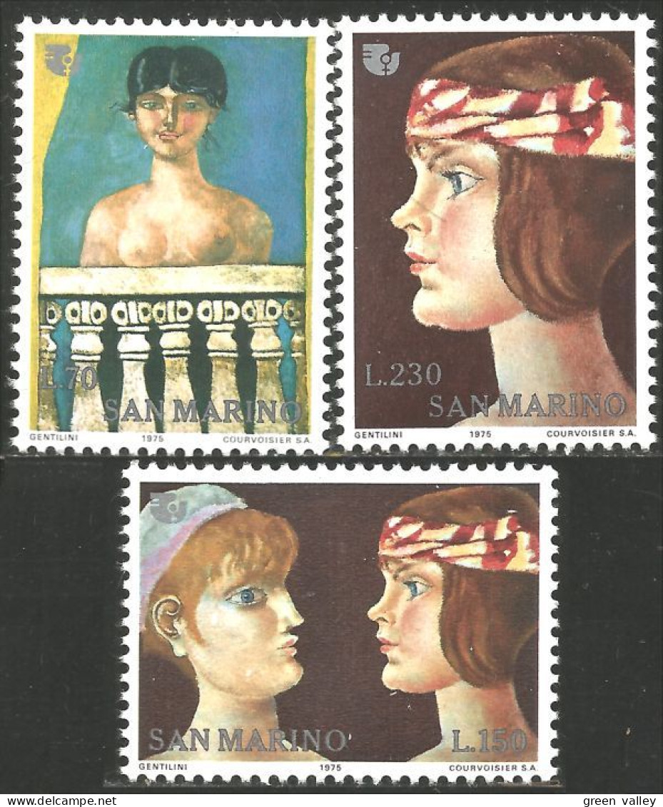 786 San Marino Tableaux Gentillini Paintings Nude Nu MNH ** Neuf SC (SAN-49a) - Neufs