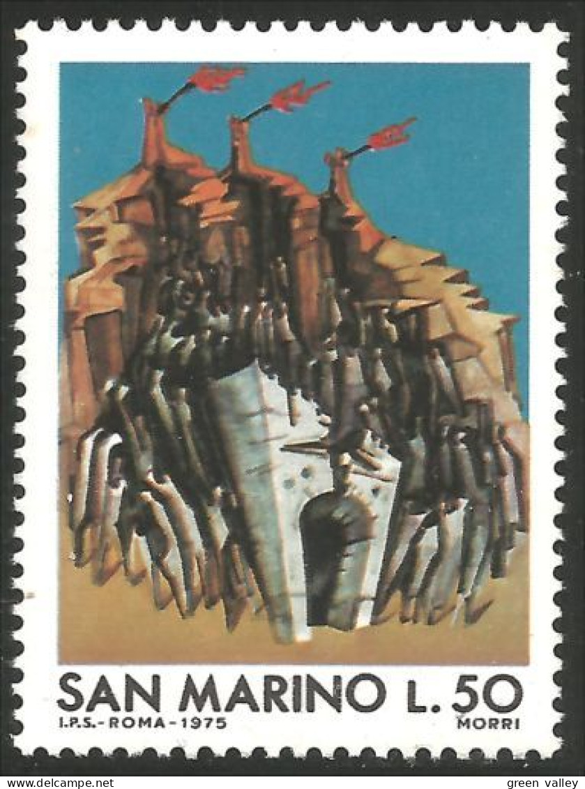 786 San Marino Réfugiés Romagne 1945 Refugees Romagna MNH ** Neuf SC (SAN-44d) - Guerre Mondiale (Première)