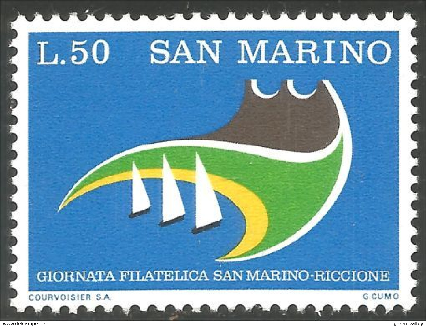 786 San Marino Riccione Stamp Day Journée Timbre MNH ** Neuf SC (SAN-41a) - Unused Stamps