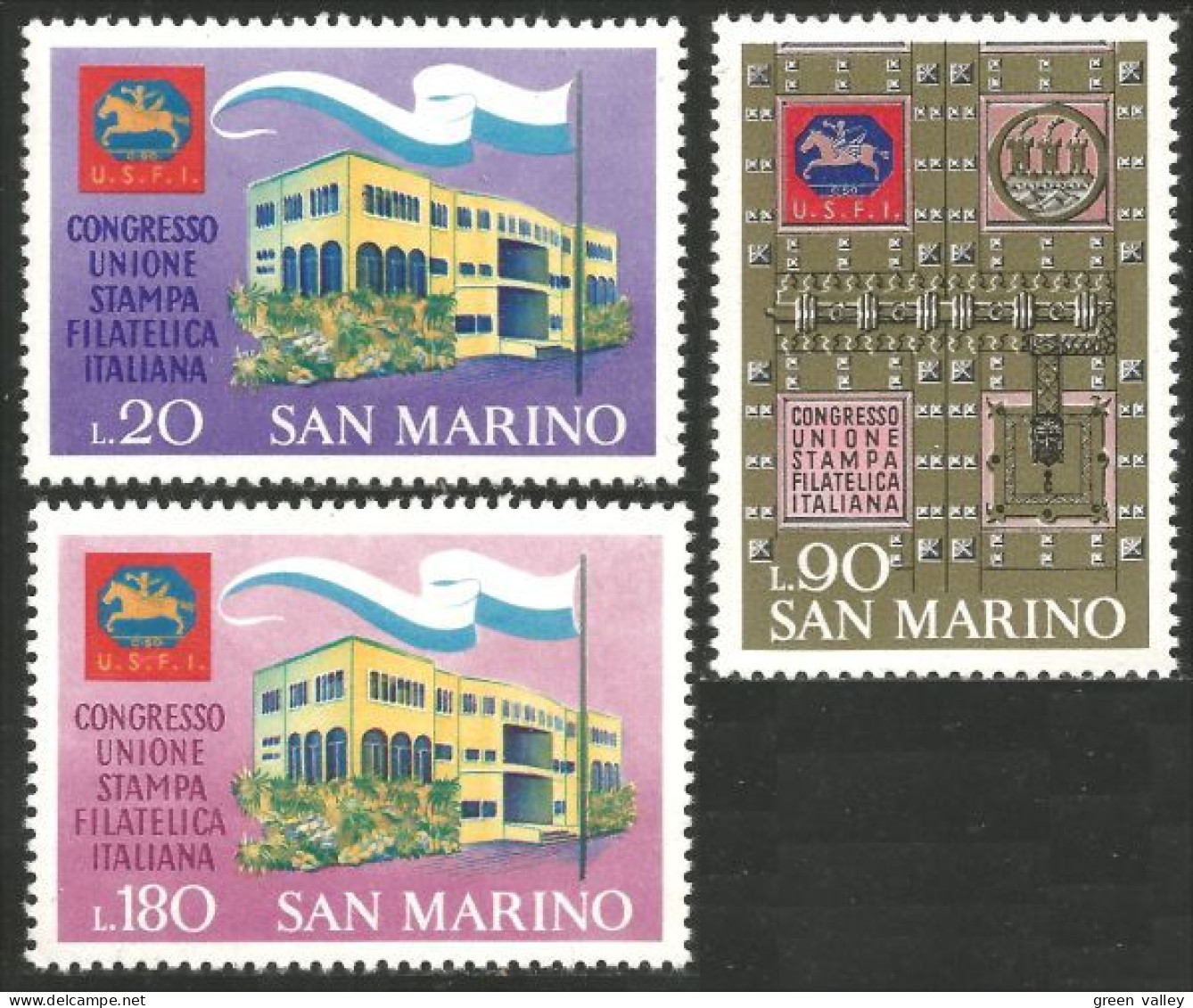 786 San Marino Presse Philatélique Press Congress 1971 MNH ** Neuf SC (SAN-33a) - Ongebruikt