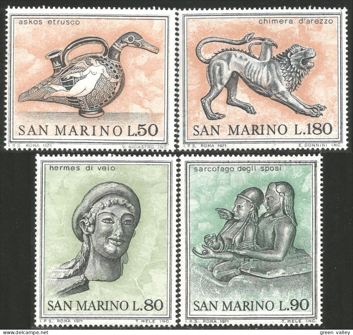 786 San Marino Etruscan Art Canard Duck MNH ** Neuf SC (SAN-34d) - Ducks
