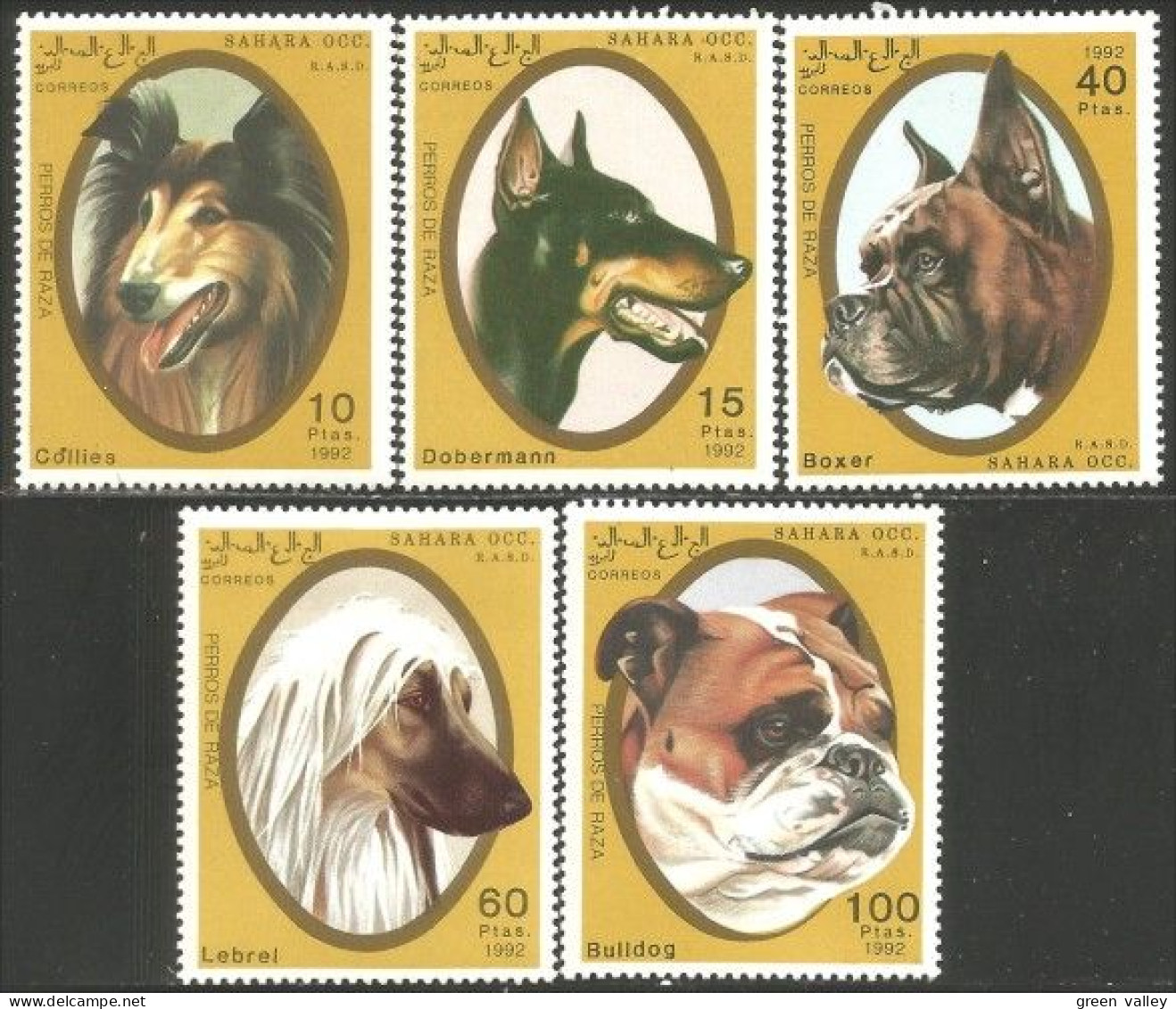 780 Sahara Chiens Dogs Hunde Perros MNH ** Neuf SC (SAH-14a) - Autres - Afrique