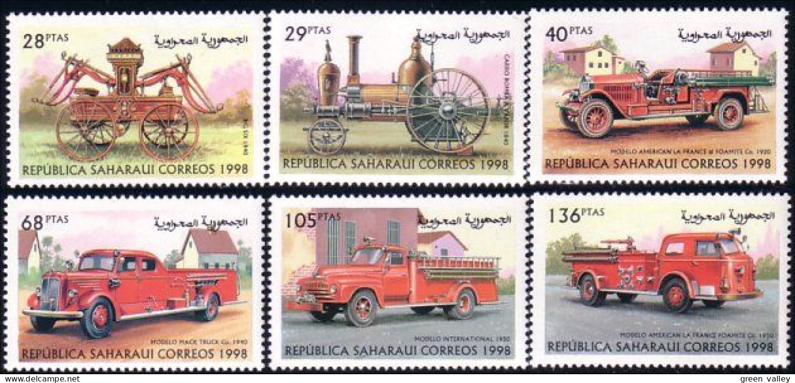 780 Sahara Pompiers Fire Firefighting Firefighters Camion Truck MNH ** Neuf SC (SAH-12) - Spanish Sahara