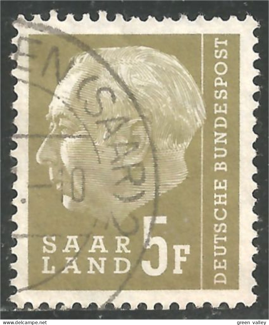 779 Sarre 1957 President Heuss 5F (SAA-94c) - Gebraucht