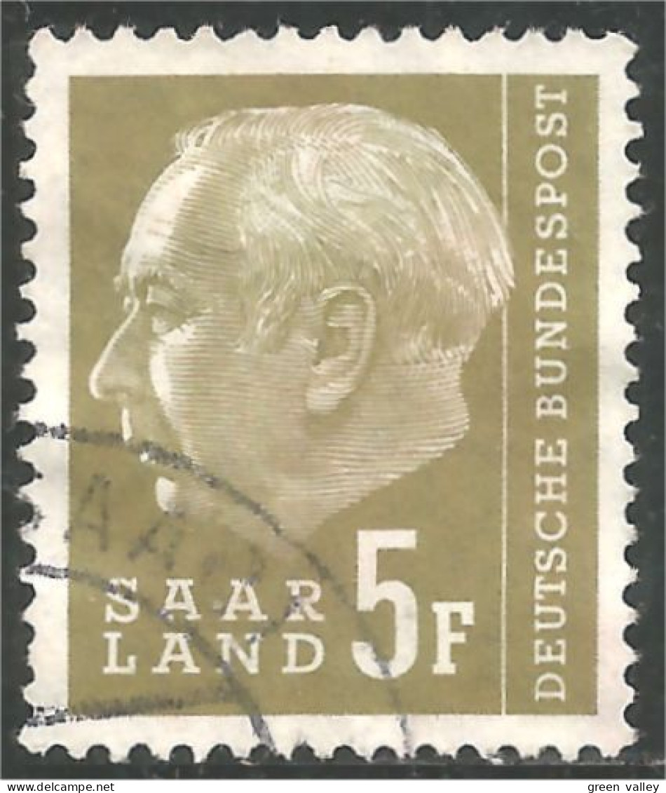 779 Sarre 1957 President Heuss 5F (SAA-94b) - Gebraucht