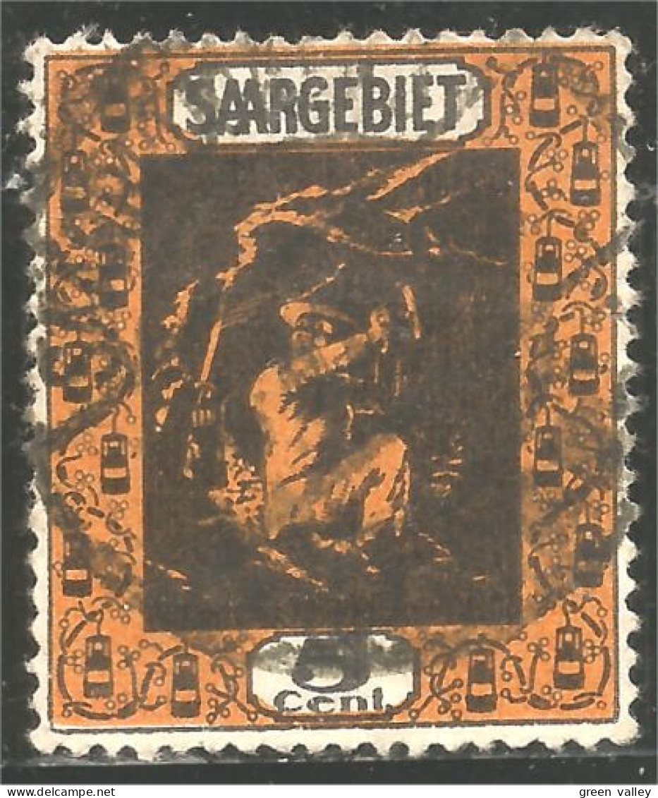 779 Sarre 1921 Mineur Miner Mines Coal Charbon Kohl Carbone Mining MNH ** Neuf SC (SAA-71) - Minerales