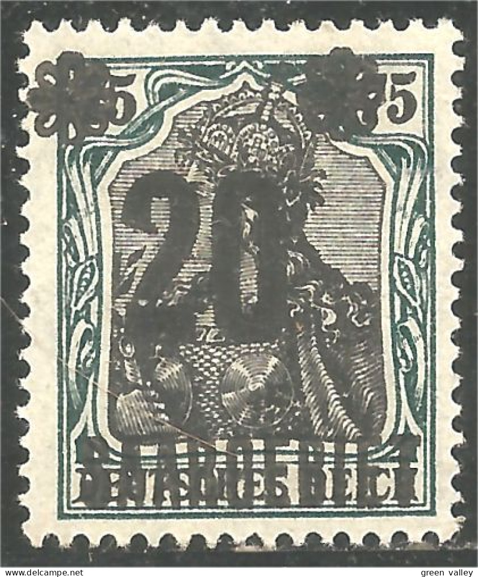 779 Sarre 1920 Occupation Surcharge SAARGEBIET 20 Sur 75 MH * Neuf (SAA-69) - Unused Stamps