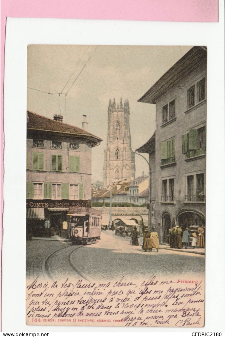 FRIBOURG   QUARTIER ANIMEE - Fribourg