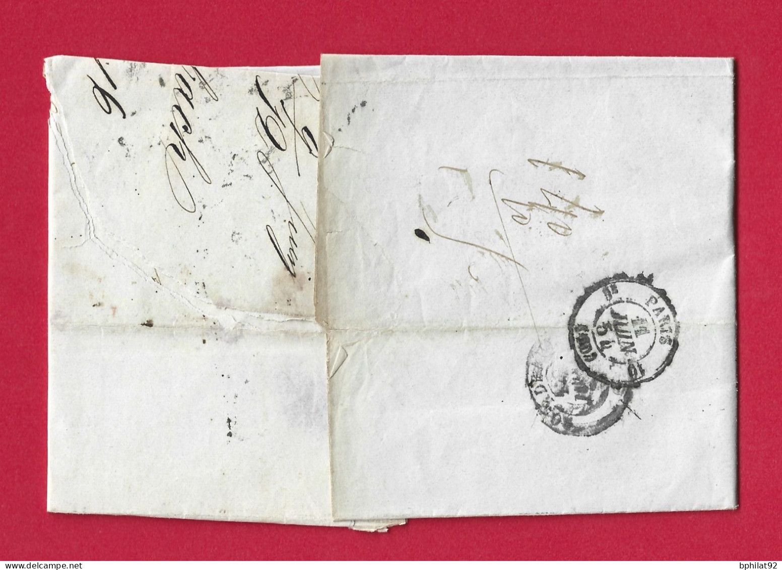 !!! MARQUE D'ENTRÉE PRUSSE PAR VALENCIENNES SUR LETTRE DE BRESLAU DE 1854 - Entry Postmarks