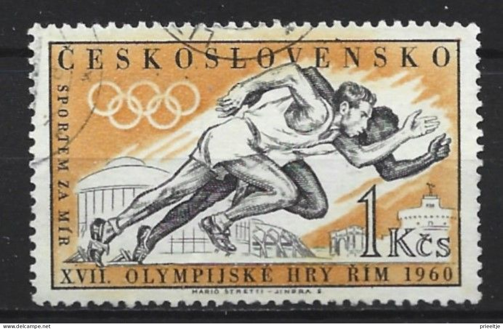 Ceskoslovensko 1960 Ol. Games Rome Y.T. 1089  (0) - Oblitérés