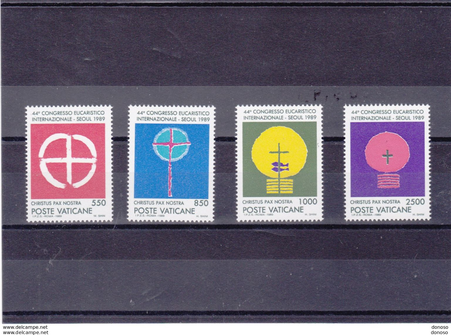 VATICAN 1989 CONGRES EUCHARISTIQUE Yvert 860-863, Michel 984-987 NEUF** MNH Cote 10 Euros - Nuevos