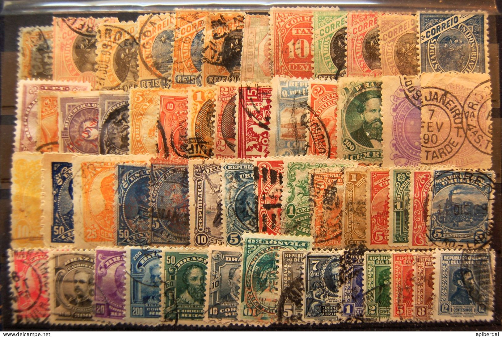 South America Amerique Du Sud  - Small Batch Of 54 Old Stamps Used - Autres - Amérique