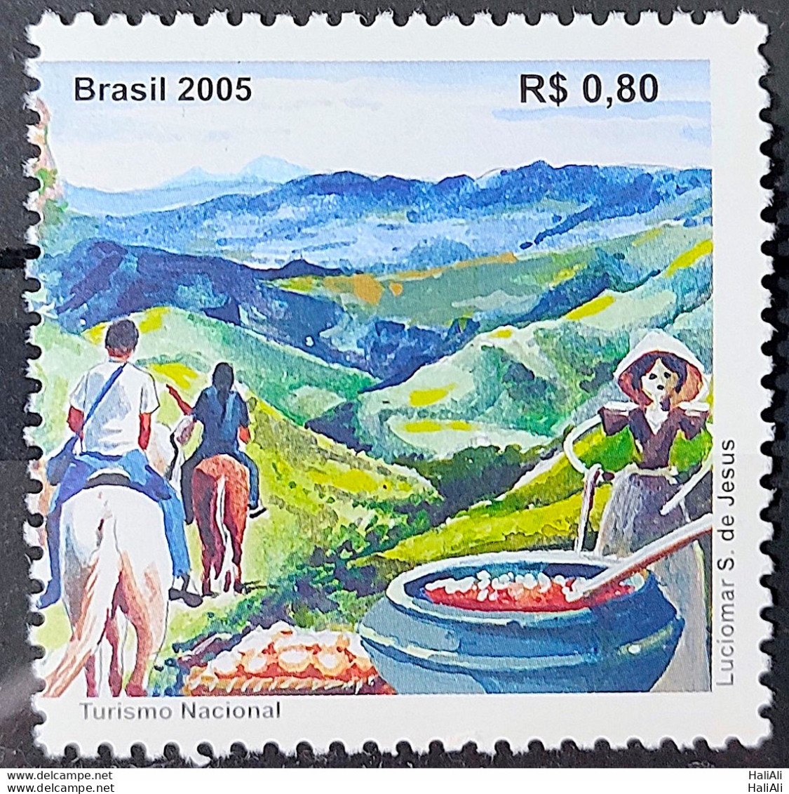 C 2625 Brazil Stamp Real Road Horse Gastronomy 2005 - Neufs