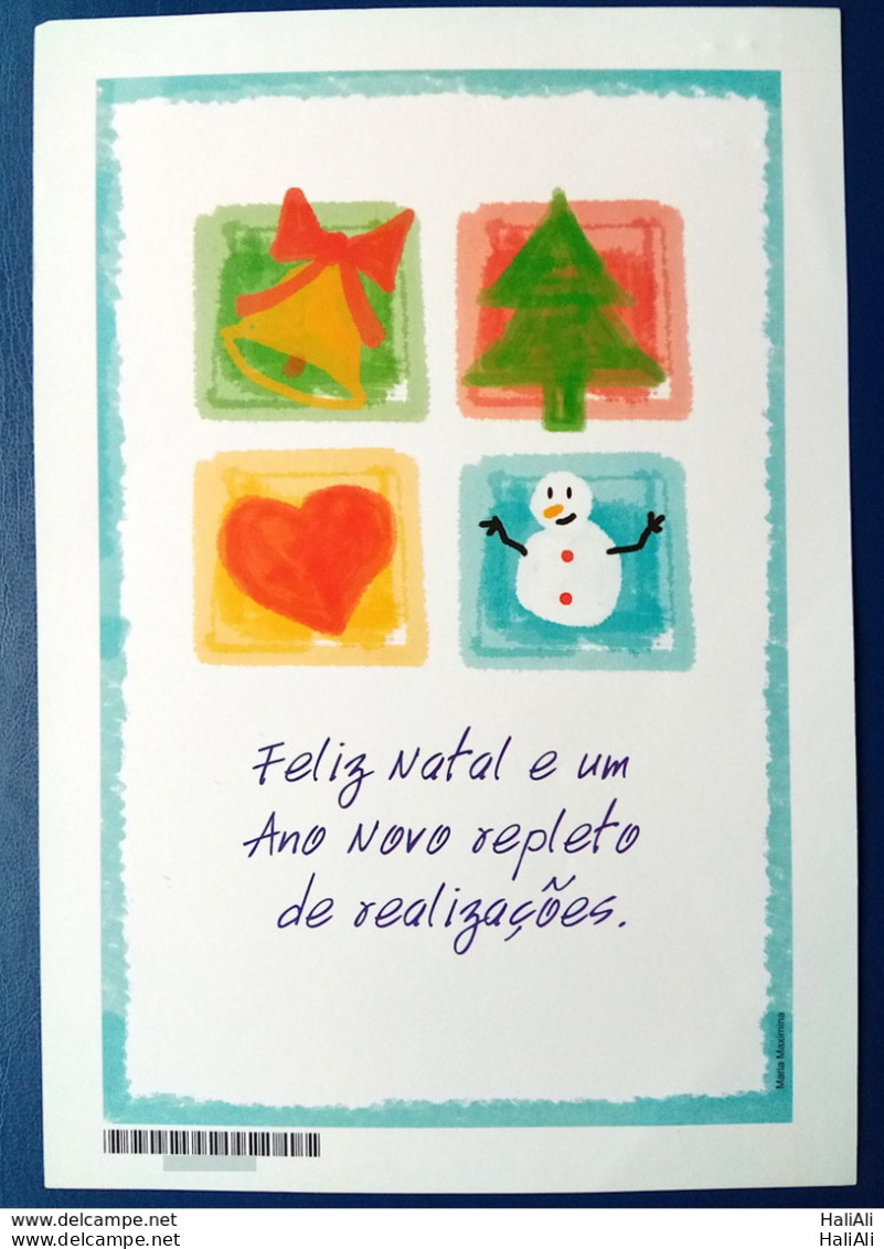 Brazil Aerogram Cod 058 Christmas New Year 2005 Figurines Christmas New Year - Interi Postali