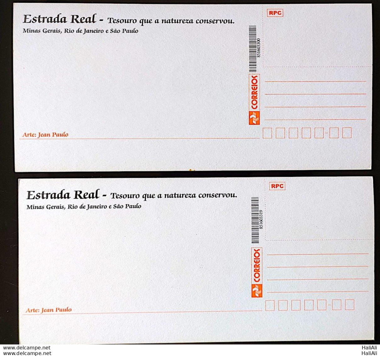 Brazil Maximum Card 2005 Postcard Estrada Real MG RJ And SP Horse Tourism Bicycle Train CBC MG 1 - Cartoline Maximum
