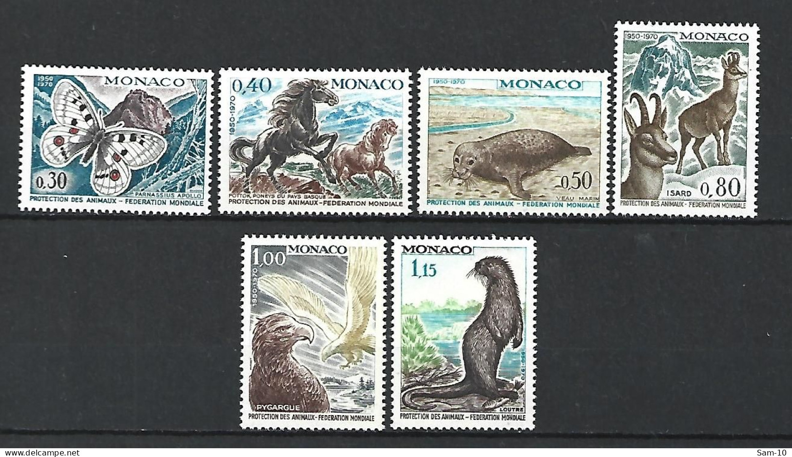 Timbre De Monaco Neuf ** N 809 / 814 - Unused Stamps