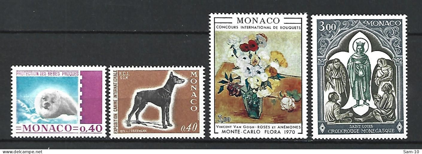 Timbre De Monaco Neuf ** N 815 / 818 - Unused Stamps