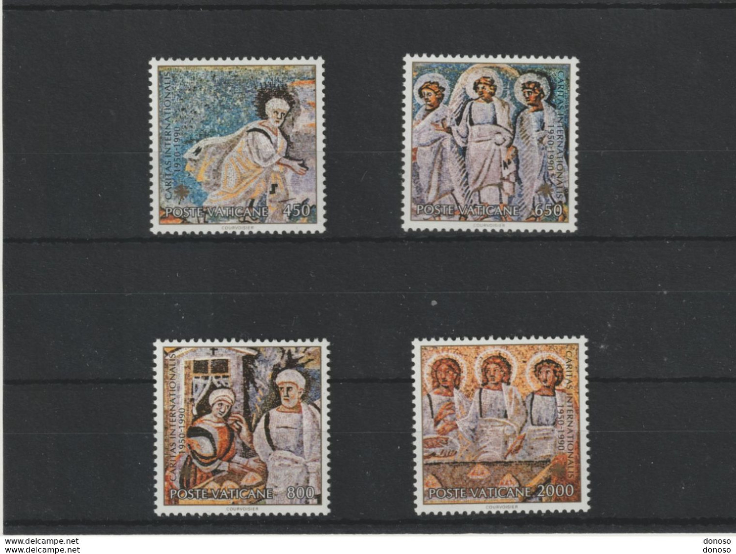 VATICAN 1990 MOSAÏQUES Yvert 878-881, Michel 1002-1005 NEUF** MNH Cote : 10,50 Euros - Ungebraucht