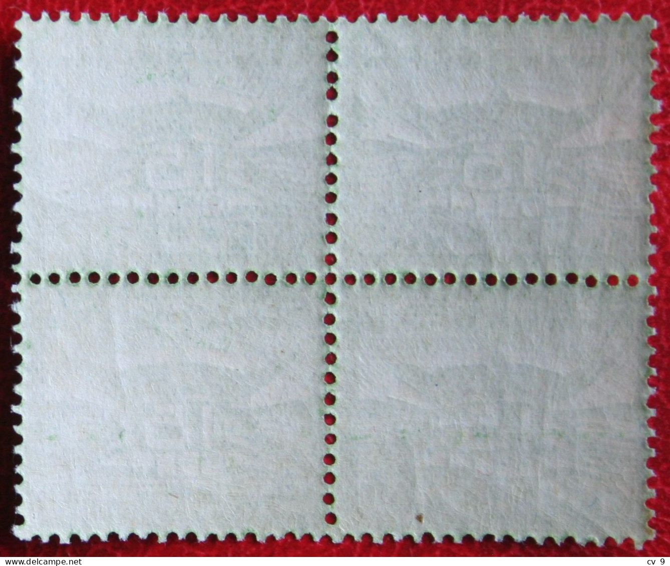 4x Block 15ct Luchtpostzegel Allegorische Voorstelling NVPH LP2 LP 2 (Mi 103) 1921 POSTFRIS MNH ** NEDERLAND NIEDERLANDE - Poste Aérienne