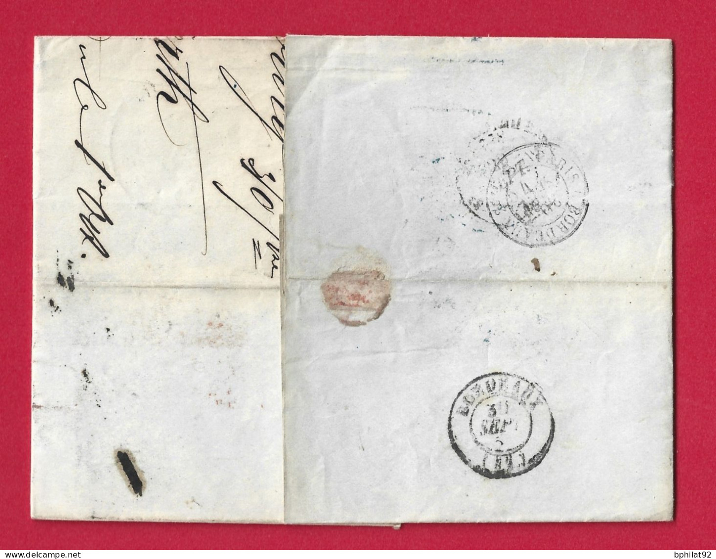 !!! MARQUE D'ENTRÉE PRUSSE PAR VALENCIENNES SUR LETTRE DE MAGDEBOURG DE 1854 - Entry Postmarks