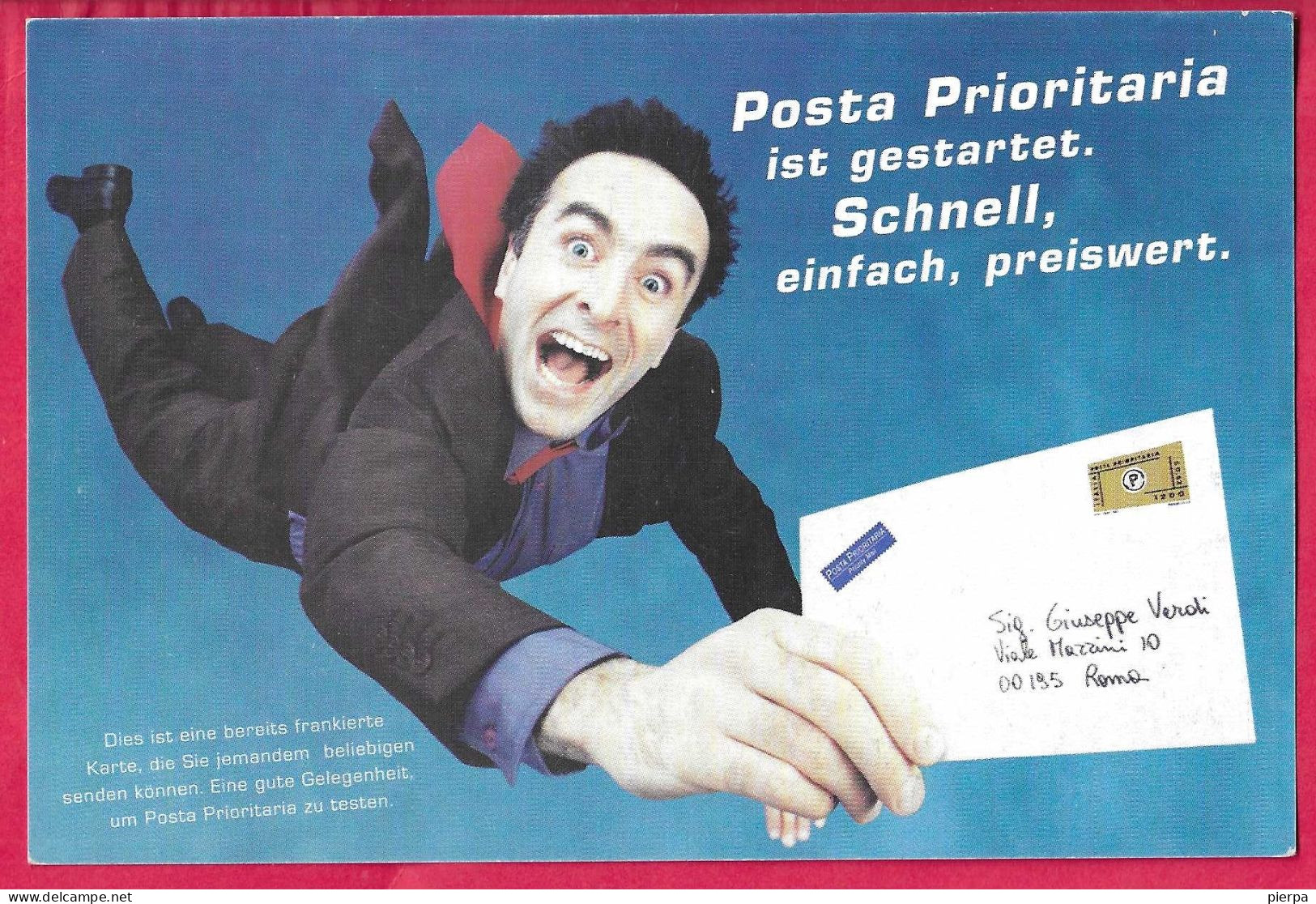 INTERO CARTOLINA POSTALE PROMOZIONE PRIORITARIA BILINGUE (INT. 241.B) - NUOVA - Entiers Postaux