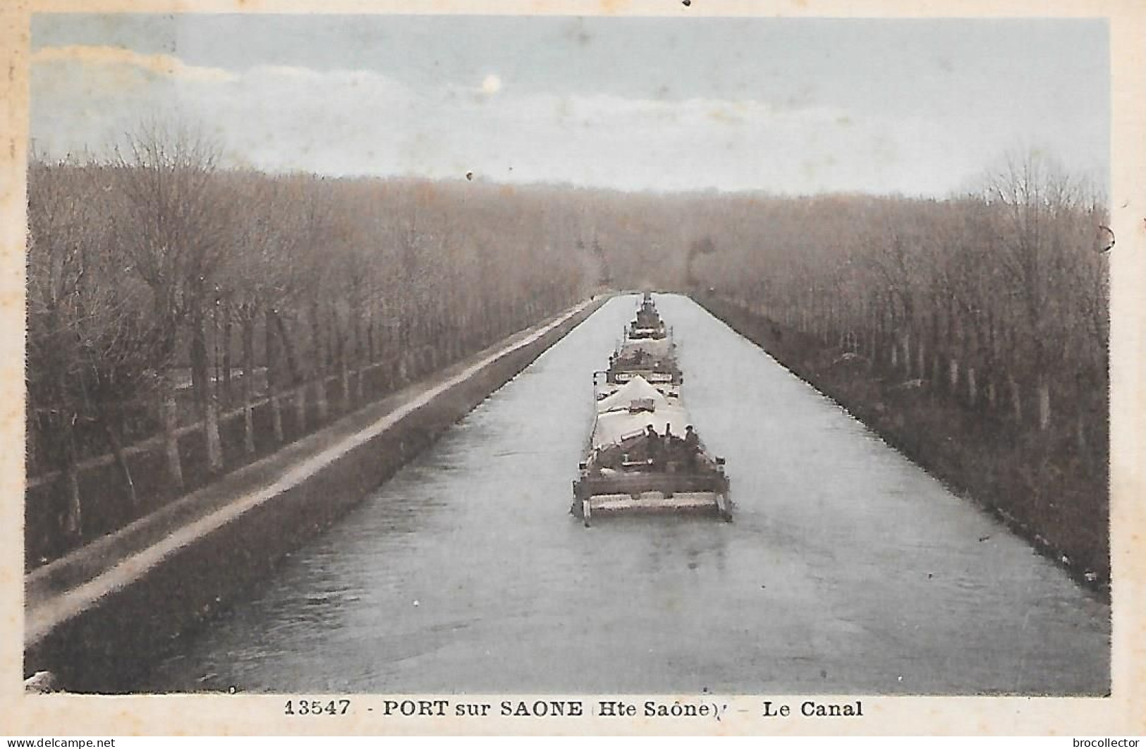 PORT Sur SAONE ( 70 ) - Le Canal ( Péniches ) - Embarcaciones