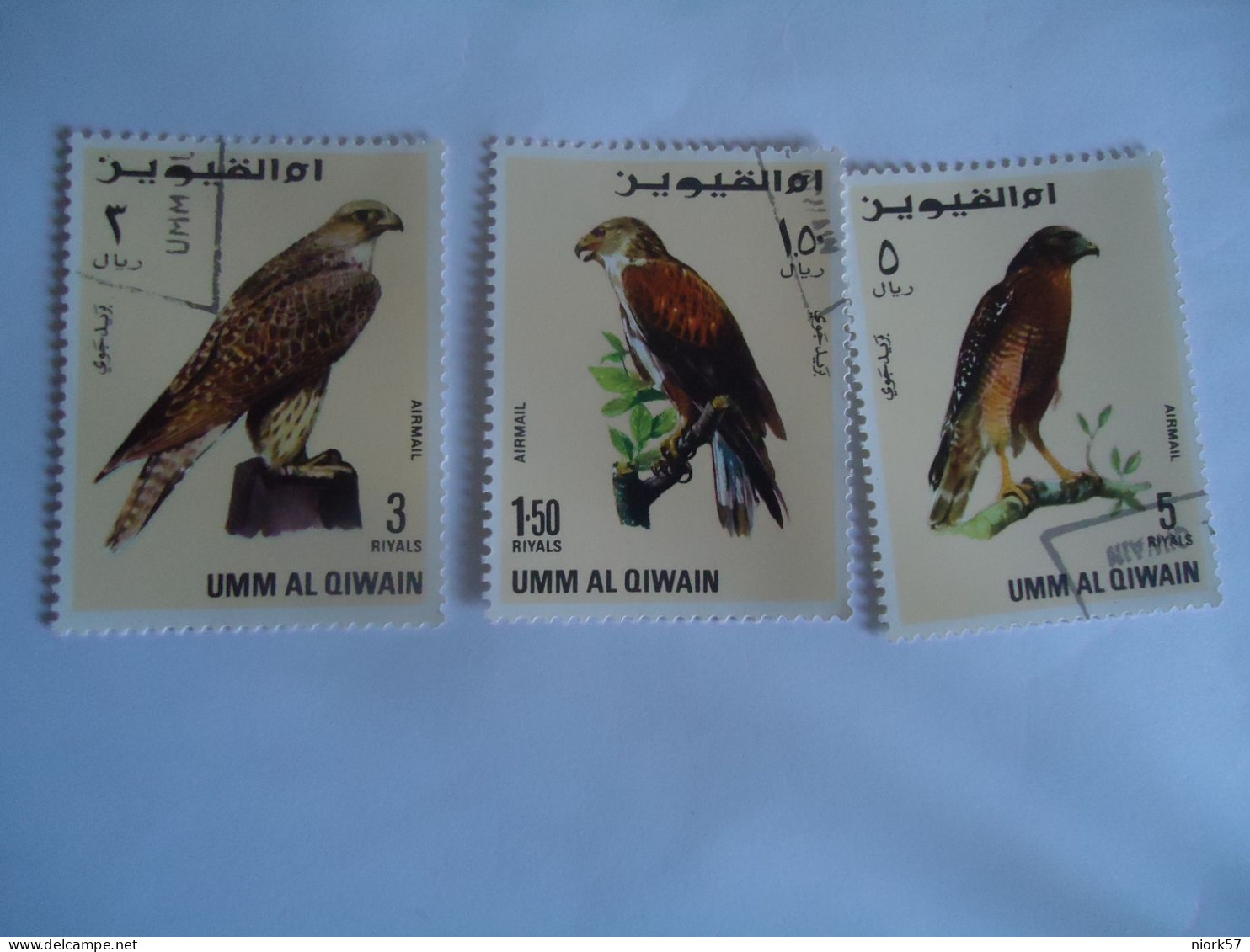 UMM AL QIWAIN  STAMPS 3   USED   BIRDS - Altri & Non Classificati