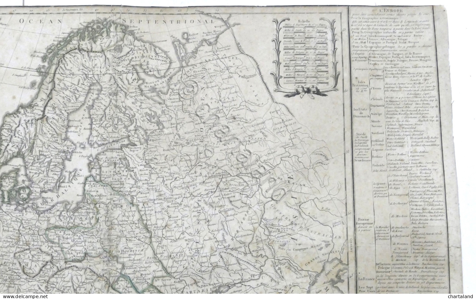 Carta Geografica - Europe Divisée En Ses Empires, Royaumes Et Républiques - 1797 - Andere & Zonder Classificatie