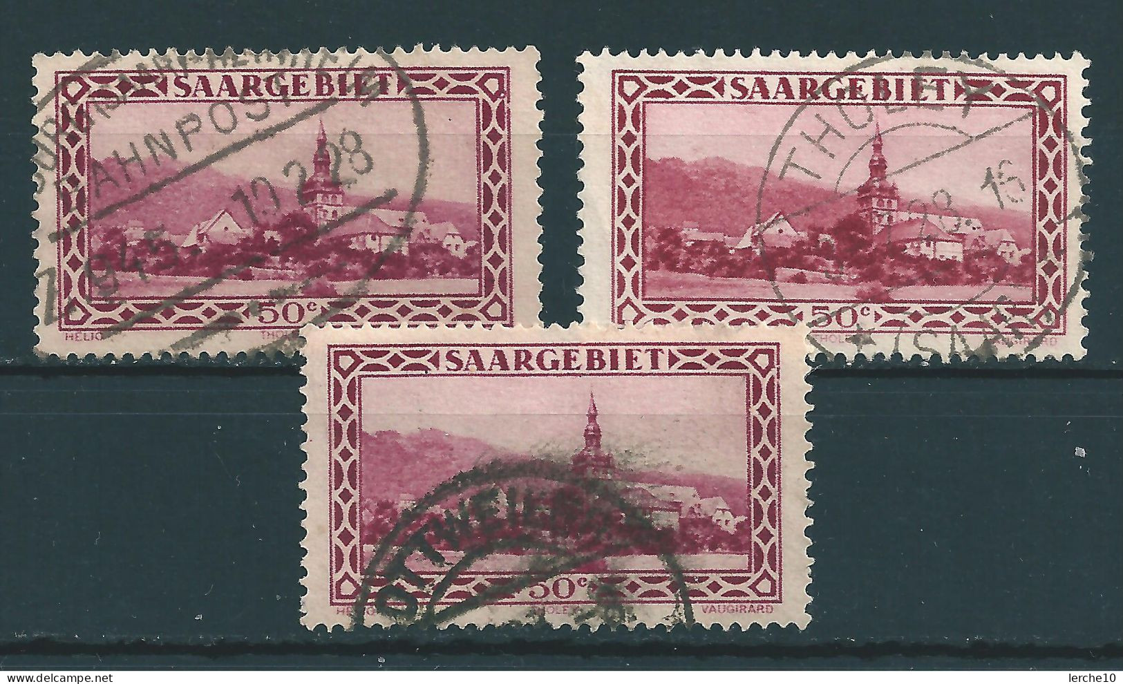 Saar MiNr. 114 I, II + III   (sab20) - Gebraucht