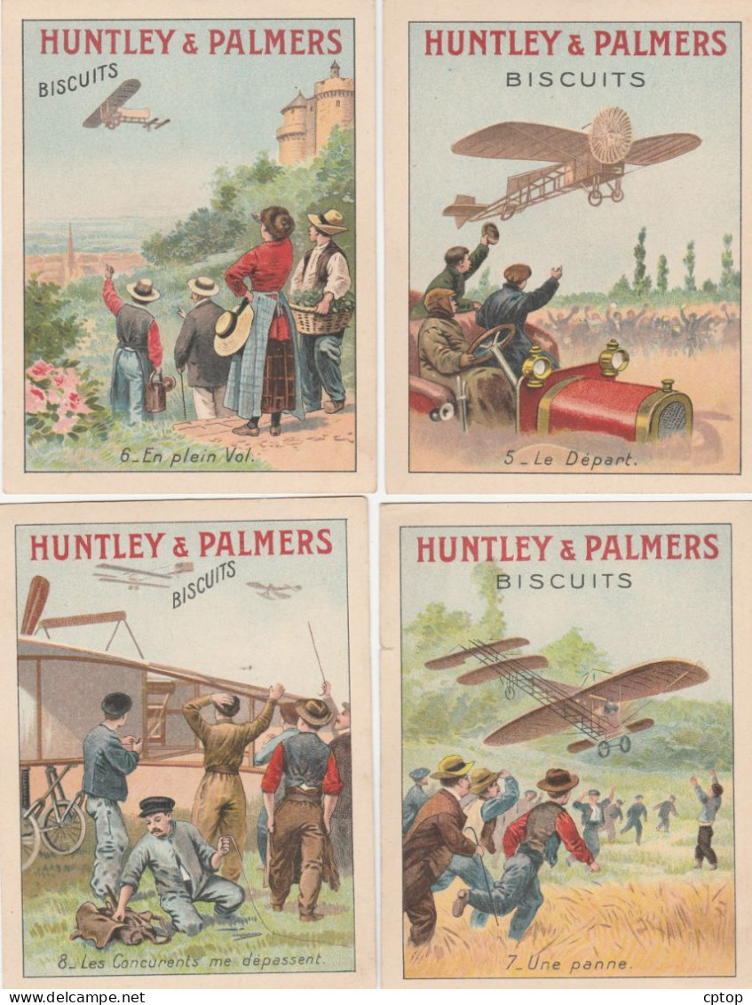 Hunttley Et Palmers , Séries De 12 Cartes Sur L'aviation - Werbung